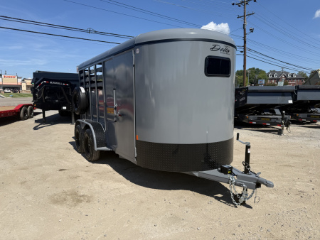 New 2025 Delta Trailers 14' 6 WIDE 6'6 TALL HORSE Stock / Stock Combo Trailer