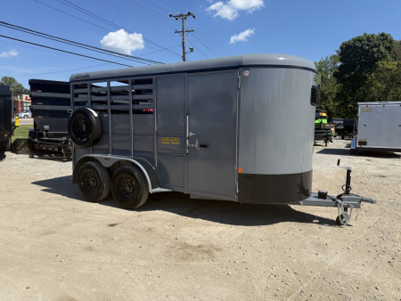 New 2025 Delta Trailers 14' 6 WIDE 6'6 TALL HORSE Stock / Stock Combo Trailer
