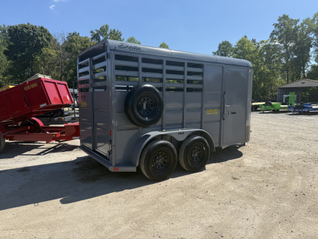 New 2025 Delta Trailers 14' 6 WIDE 6'6 TALL HORSE Stock / Stock Combo Trailer