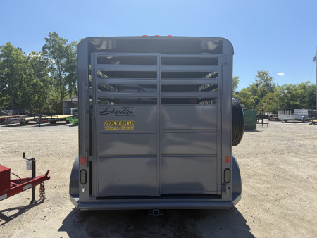 New 2025 Delta Trailers 14' 6 WIDE 6'6 TALL HORSE Stock / Stock Combo Trailer