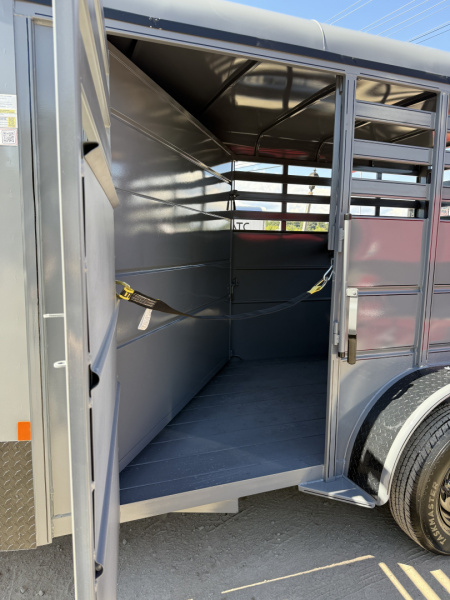 New 2025 Delta Trailers 14' 6 WIDE 6'6 TALL HORSE Stock / Stock Combo Trailer