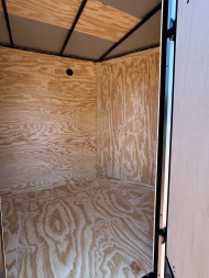 New 2025 Family Trailer 6x12 Tandem Axles Cargo / Enclosed Trailer- Screwless Exterior-Blackout pkg.-Rear Spoiler