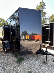 New 2025 Family Trailer 7x12 Tandem Axles Cargo / Enclosed Trailer-Screwless Exterior-Blackout Pkg.