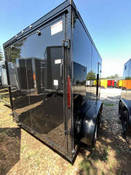 New 2025 Family Trailer 7x12 Tandem Axles Cargo / Enclosed Trailer-Screwless Exterior-Blackout Pkg.