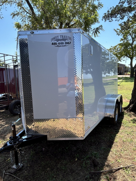 New 2025 Family Trailer 6x12 Tandem Axles Cargo / Enclose d Trailer-Screwless Exterior-Basic Pkg.