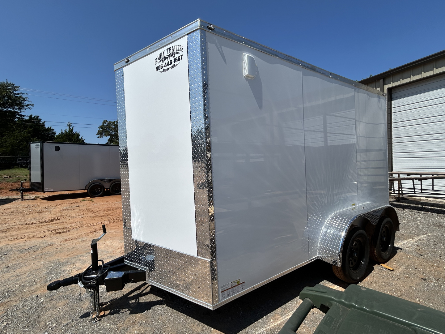 New 2025 Family Trailer 7x12 Tandem Axles Cargo / Enclosed Trailer-Screwless Exterior