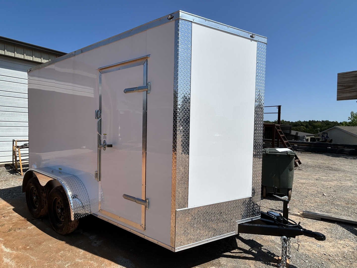 New 2025 Family Trailer 7x12 Tandem Axles Cargo / Enclosed Trailer-Screwless Exterior