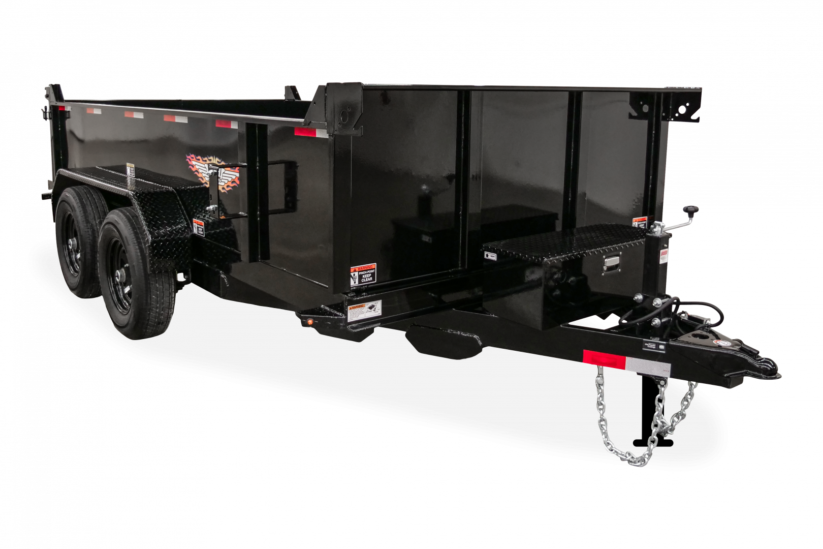 New 2026 H&H Trailers H7612UD-24-100 Dump Trailer, 10K Single Ram