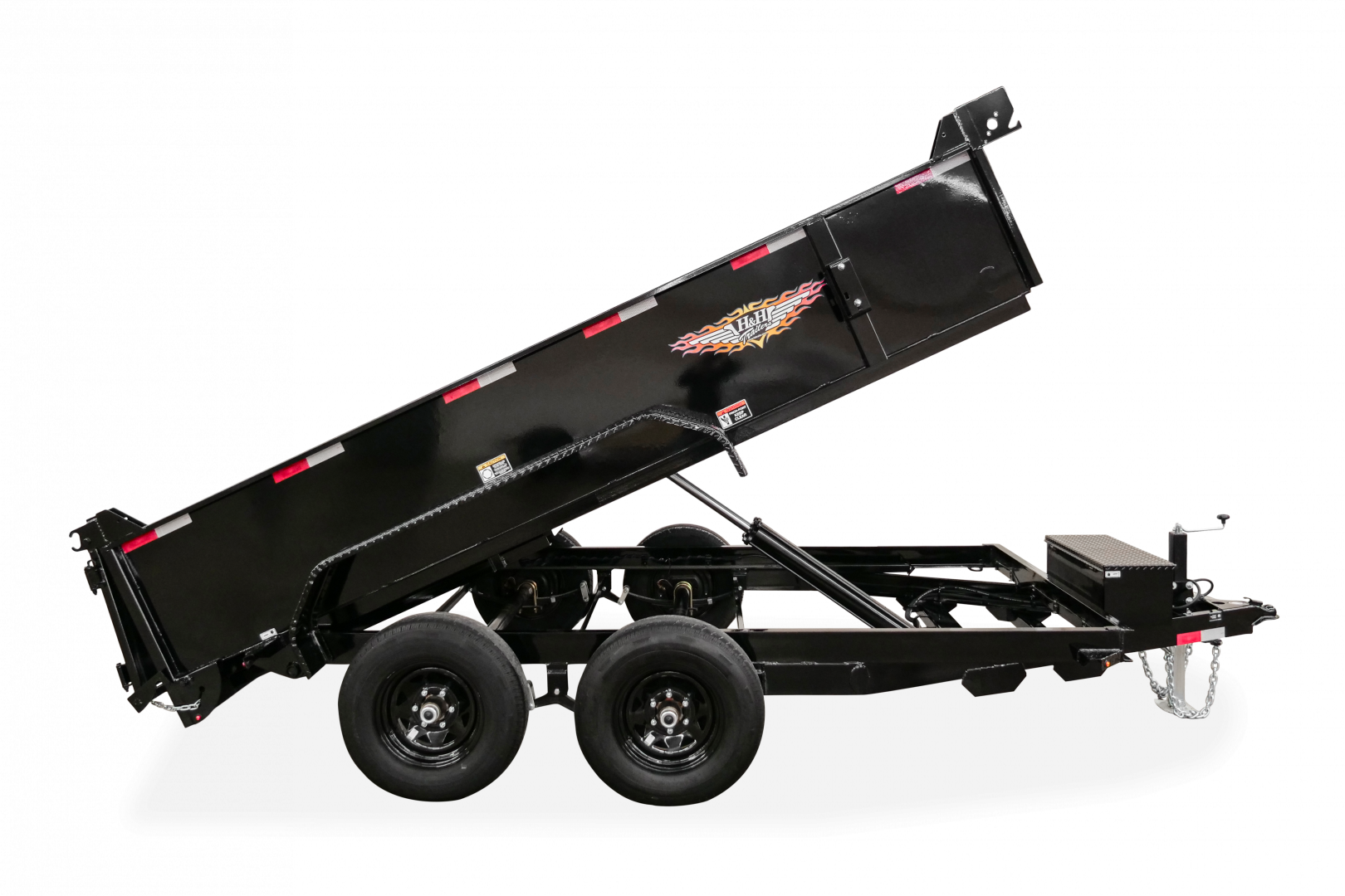 New 2026 H&H Trailers H7612UD-24-100 Dump Trailer, 10K Single Ram