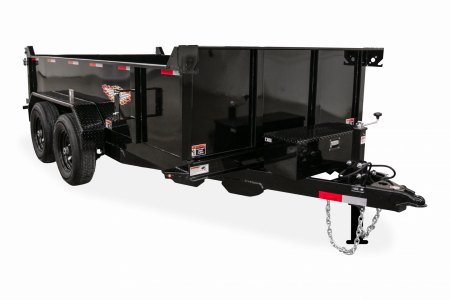 New 2026 H&H Trailers H7612UD-24-100 Dump Trailer, 10K Single Ram