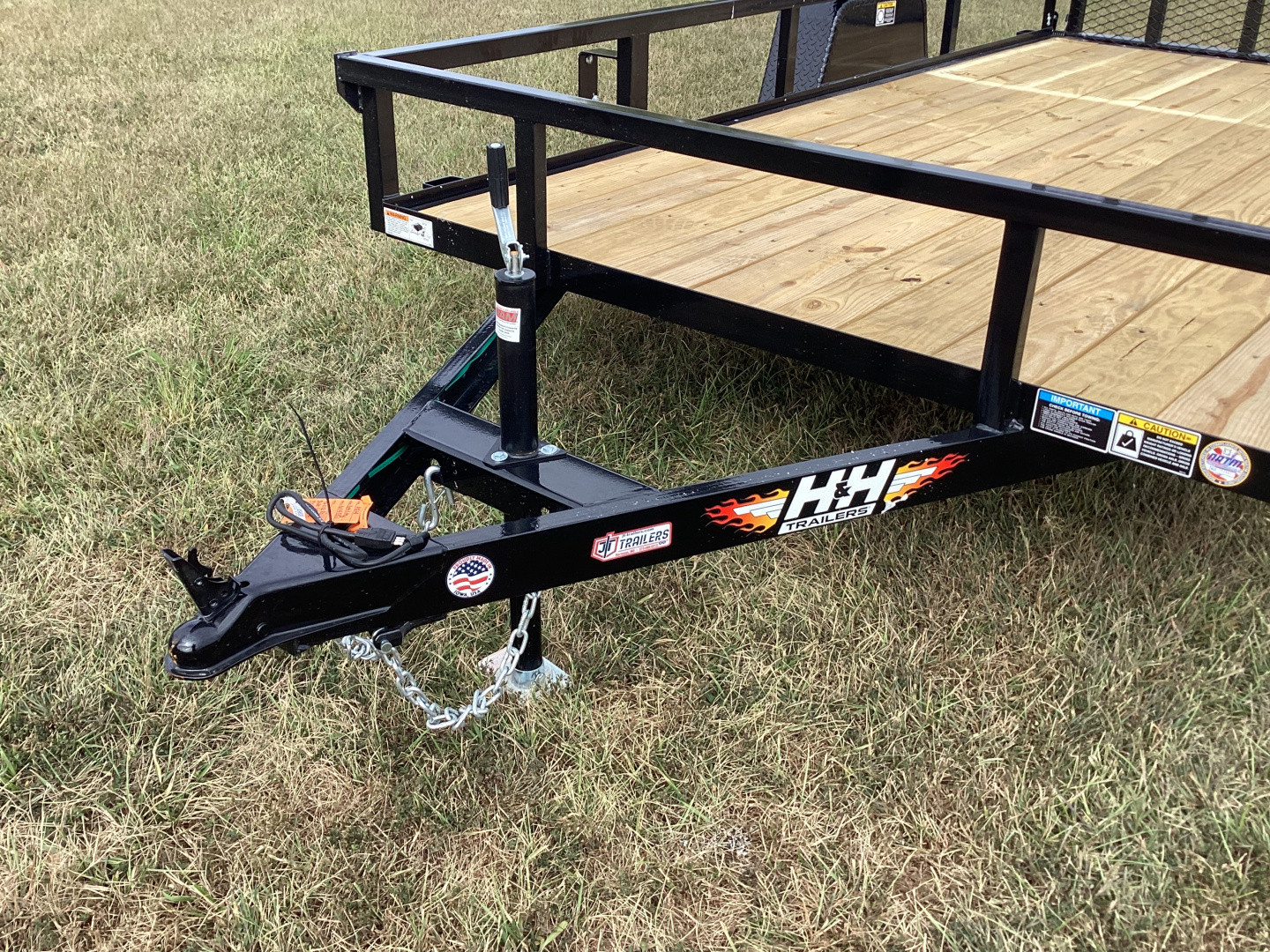 New 2026 H&H 76x12 Rail Side Utility Trailer, 3K Idler
