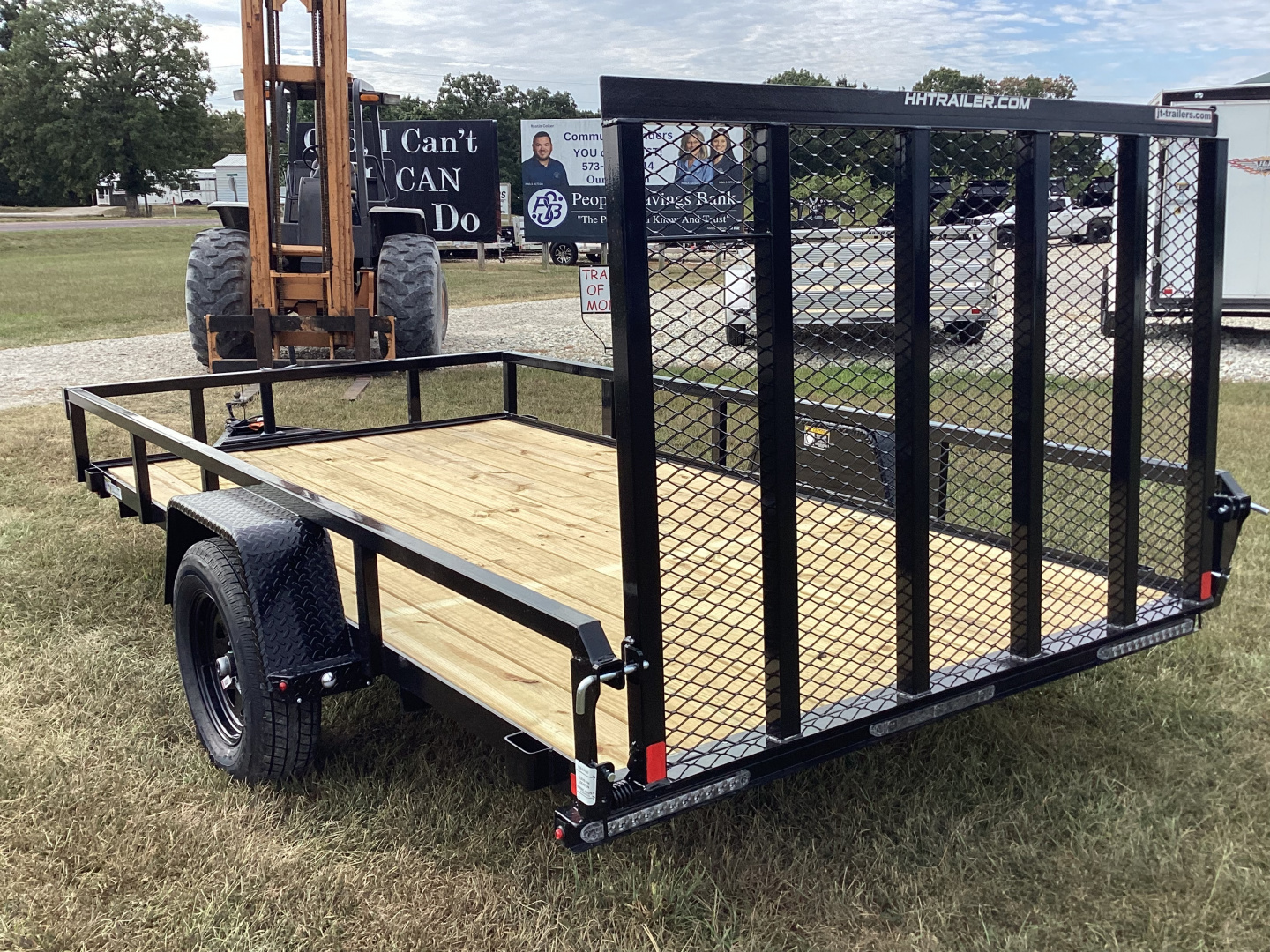 New 2026 H&H 76x12 Rail Side Utility Trailer, 3K Idler
