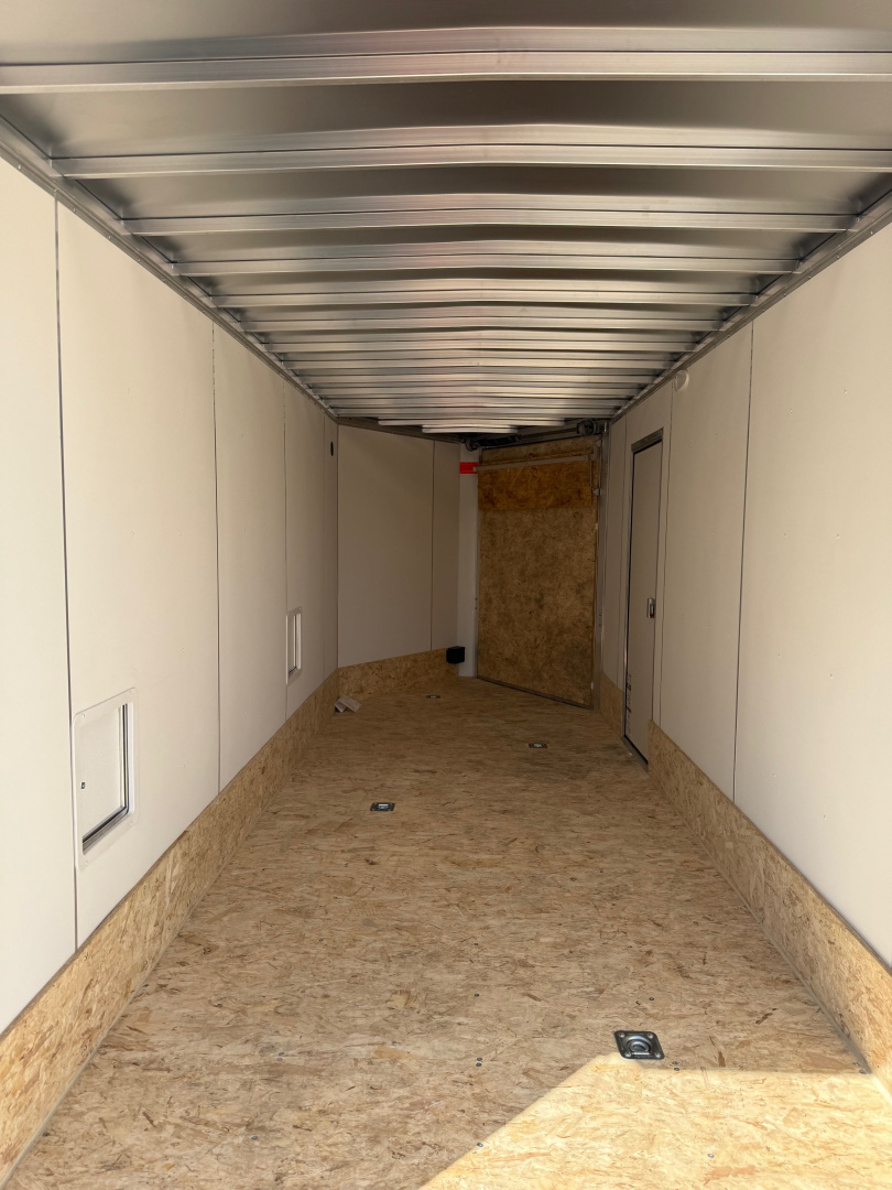 New 7 x 23 All Aluminum 3 Place Enclosed Lighting 2025 Trailer with 7ft interior - upgraded options