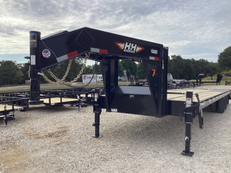 New 2026 H&H 102x25+5 Gooseneck Deckover Trailer, 22.5K GVWR