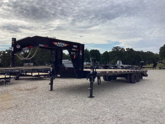 New 2026 H&H 102x25+5 Gooseneck Deckover Trailer, 22.5K GVWR
