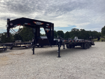 New 2026 H&H 102x25+5 Gooseneck Deckover Trailer, 22.5K GVWR