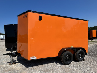 New 2025 Family Trailer 6x12 Tandem Axles Cargo / Enclosed Trailer-Screwless Exterior-Blackout Pkg.