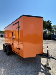 New 2025 Family Trailer 6x12 Tandem Axles Cargo / Enclosed Trailer-Screwless Exterior-Blackout Pkg.