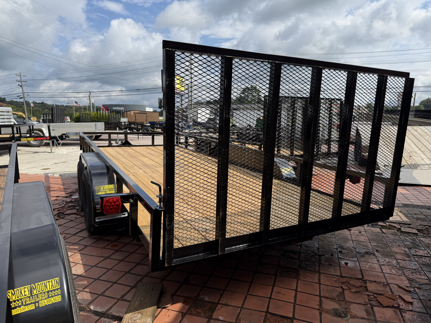 New 2025 P & T Trailers 7K 82X18 2 BRAKE TUBE 7K JACK Utility Trailer