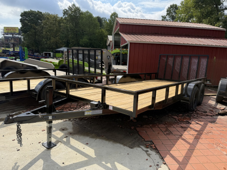 New 2025 P & T Trailers 7K 82X18 2 BRAKE TUBE 7K JACK Utility Trailer