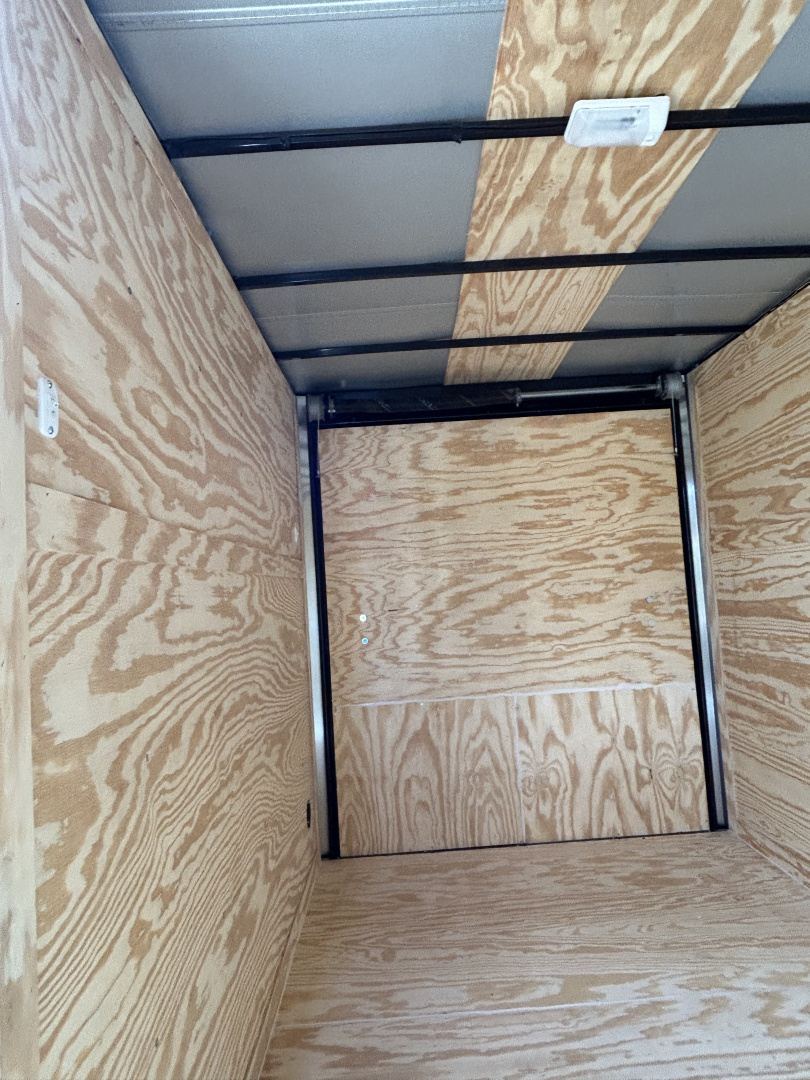 New 2025 Family Trailer 6x12 Tandem Axles Cargo / Enclosed Trailer-Screwless Exterior-Blackout Pkg-Rear Spoiler