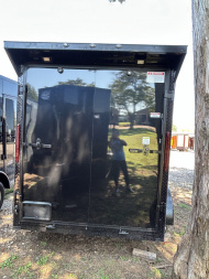 New 2025 Family Trailer 6x12 Tandem Axles Cargo / Enclosed Trailer-Screwless Exterior-Blackout Pkg-Rear Spoiler