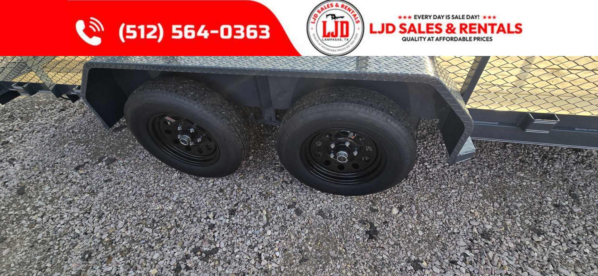 New 2025 Tiger - 77" x 16' Utility Trailer - 4' Gate