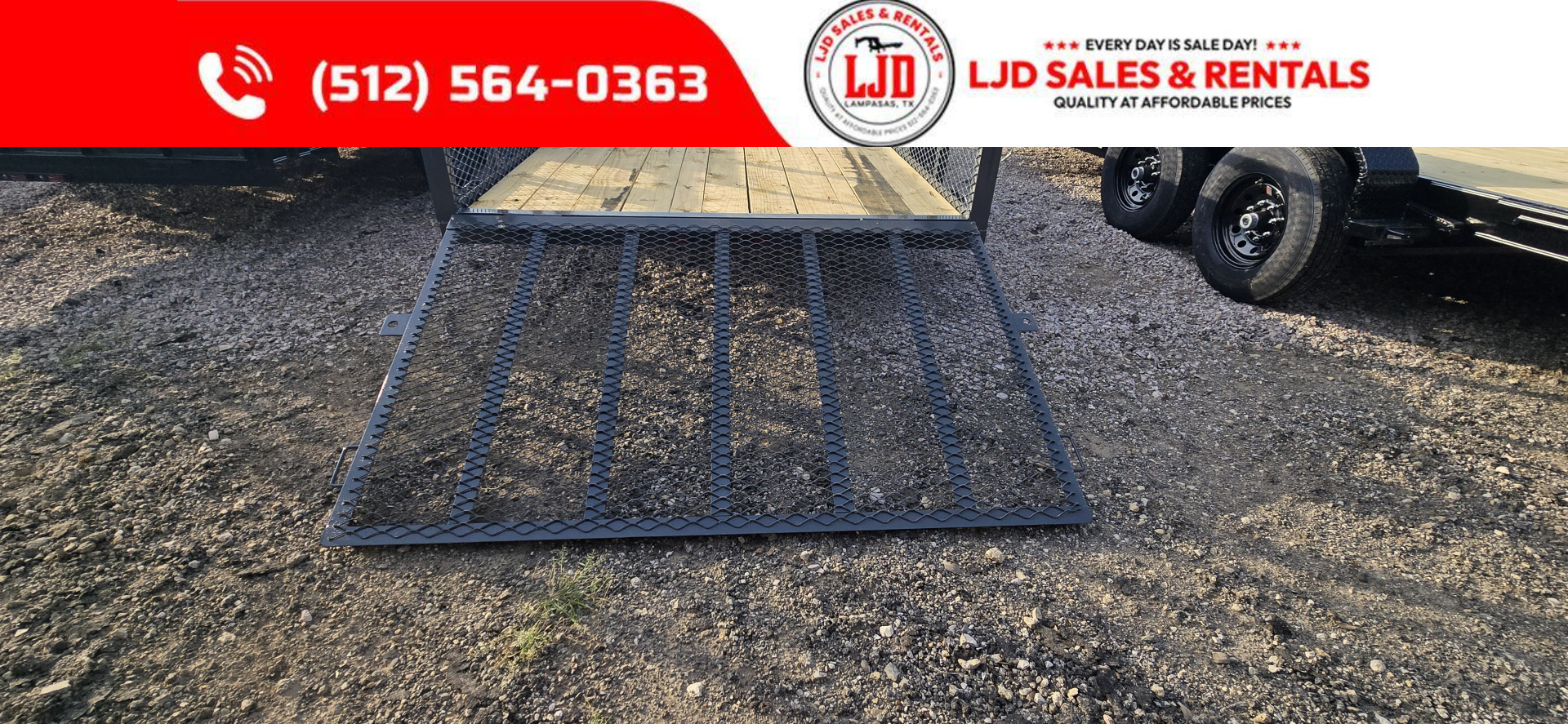 New 2025 Tiger - 77" x 16' Utility Trailer - 4' Gate