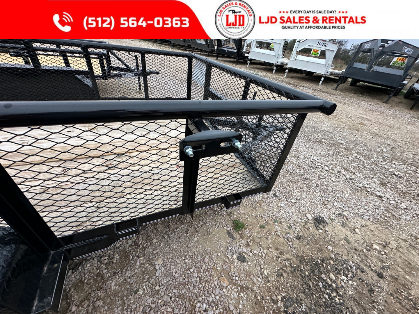 New 2025 Tiger - 77x12 Utility Trailer - 4'Gate - Brakes - 2' Sides