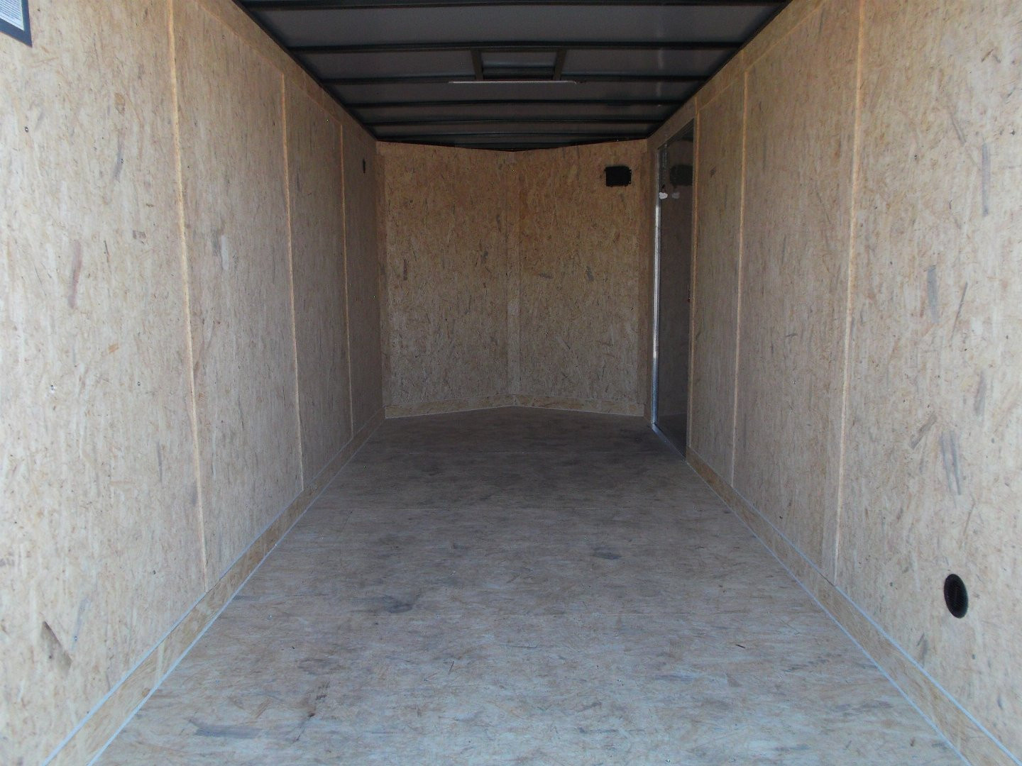 New 2026 Covered Wagon Trailers 7x16 Tandem Axle Cargo Trailer / Enclosed Trailer / 7ft Interior / Extra Wide Ramp / 48" RV Side Door / LEDs / .030 Black Semi-Screwless Exterior