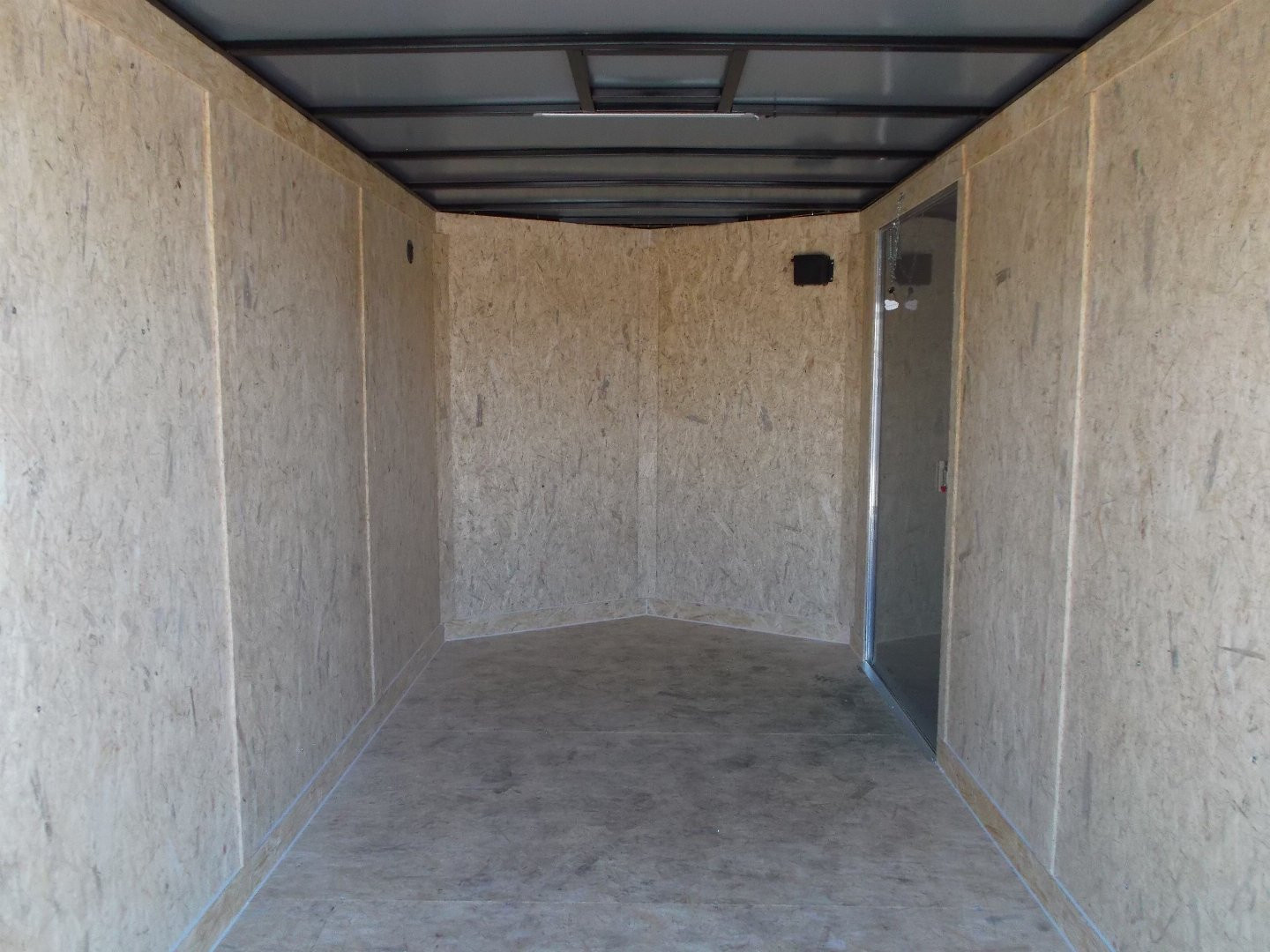 New 2026 Covered Wagon Trailers 7x16 Tandem Axle Cargo Trailer / Enclosed Trailer / 7ft Interior / Extra Wide Ramp / 48" RV Side Door / LEDs / .030 Black Semi-Screwless Exterior