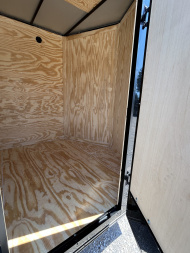 New 2025 Family Trailer 7x12 Tandem Axles Cargo / Enclosed Trailer-Screwless Exterior-Blackout Pkg-Rear Spoiler