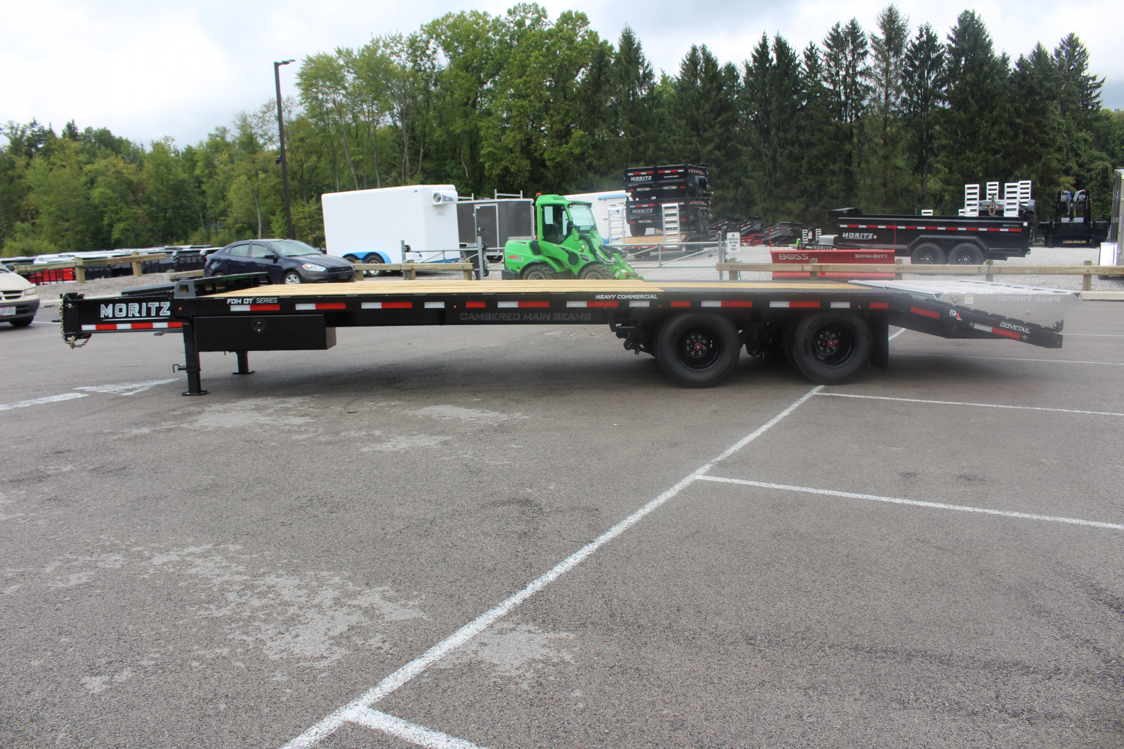 New 2026 Moritz FDPH DT 22' + 5' - Pintle Ring Deckover Equipment Trailer - 25900# GVW