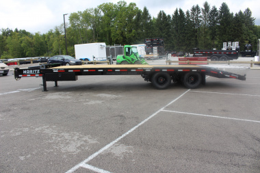 New 2026 Moritz FDPH DT 22' + 5' - Pintle Ring Deckover Equipment Trailer - 25900# GVW