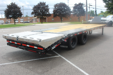New 2026 Moritz FDPH DT 22' + 5' - Pintle Ring Deckover Equipment Trailer - 25900# GVW