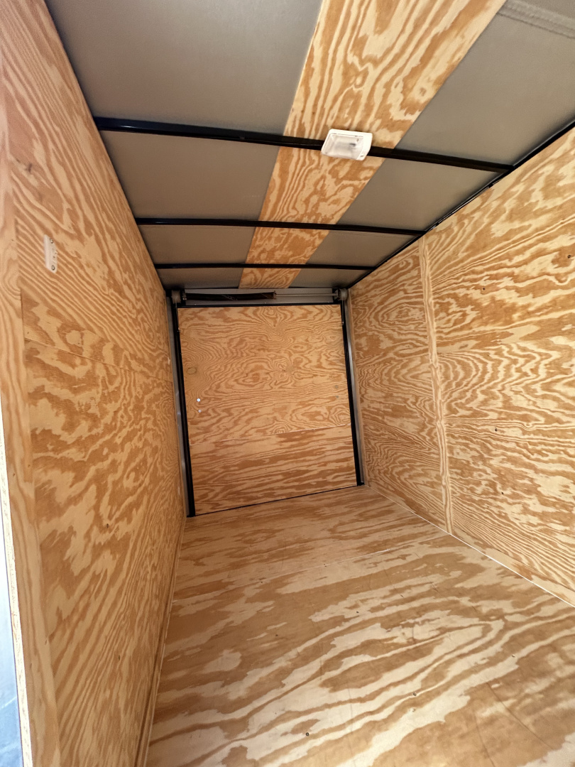 New 2025 Family Trailer 6x12Tandem Axles Cargo / Enclosed Trailer-Screwless Exterior-Rear Spoiler