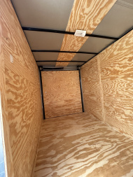 New 2025 Family Trailer 6x12Tandem Axles Cargo / Enclosed Trailer-Screwless Exterior-Rear Spoiler