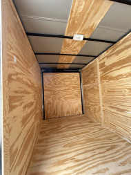 New 2025 Family Trailer 6x12 Tandem Axles Cargo / Enclosed Trailer-Screwless Exterior-Blackout Pkg.-Rear Spoiler