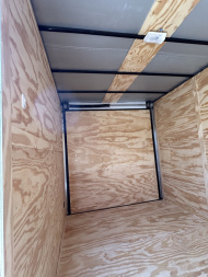 New 2025 Family Trailer 7x12 Tandem Axles Cargo / Enclosed Trailer-Screwless Exterior-Blackout Pkg-Rear Spoiler