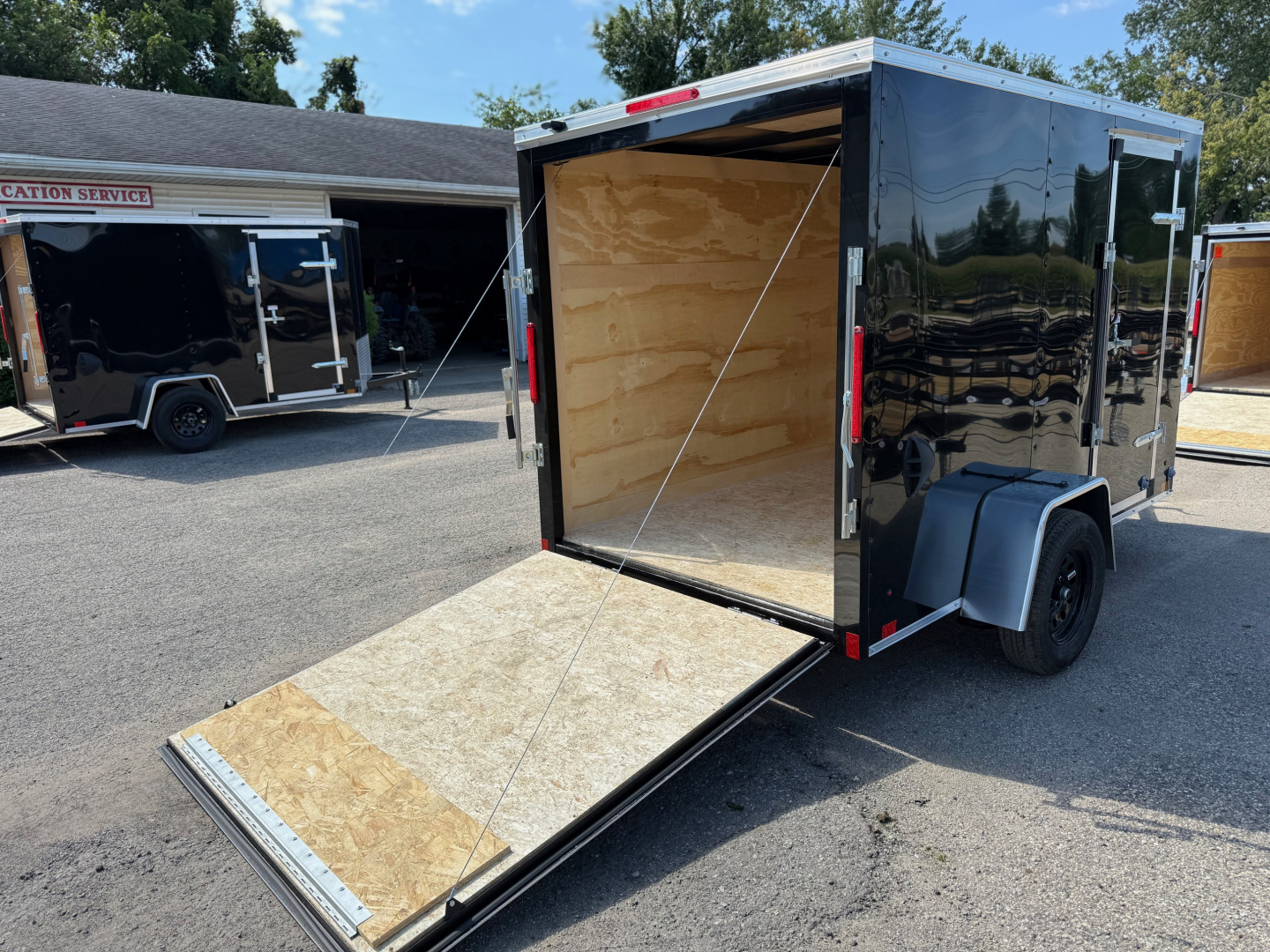 New 2025 6 x 10 Enclosed Cross Trailers Beta Cargo / Enclosed Trailer With Spare Tire and Ramp Door