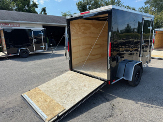 New 2025 6 x 10 Enclosed Cross Trailers Beta Cargo / Enclosed Trailer With Spare Tire and Ramp Door