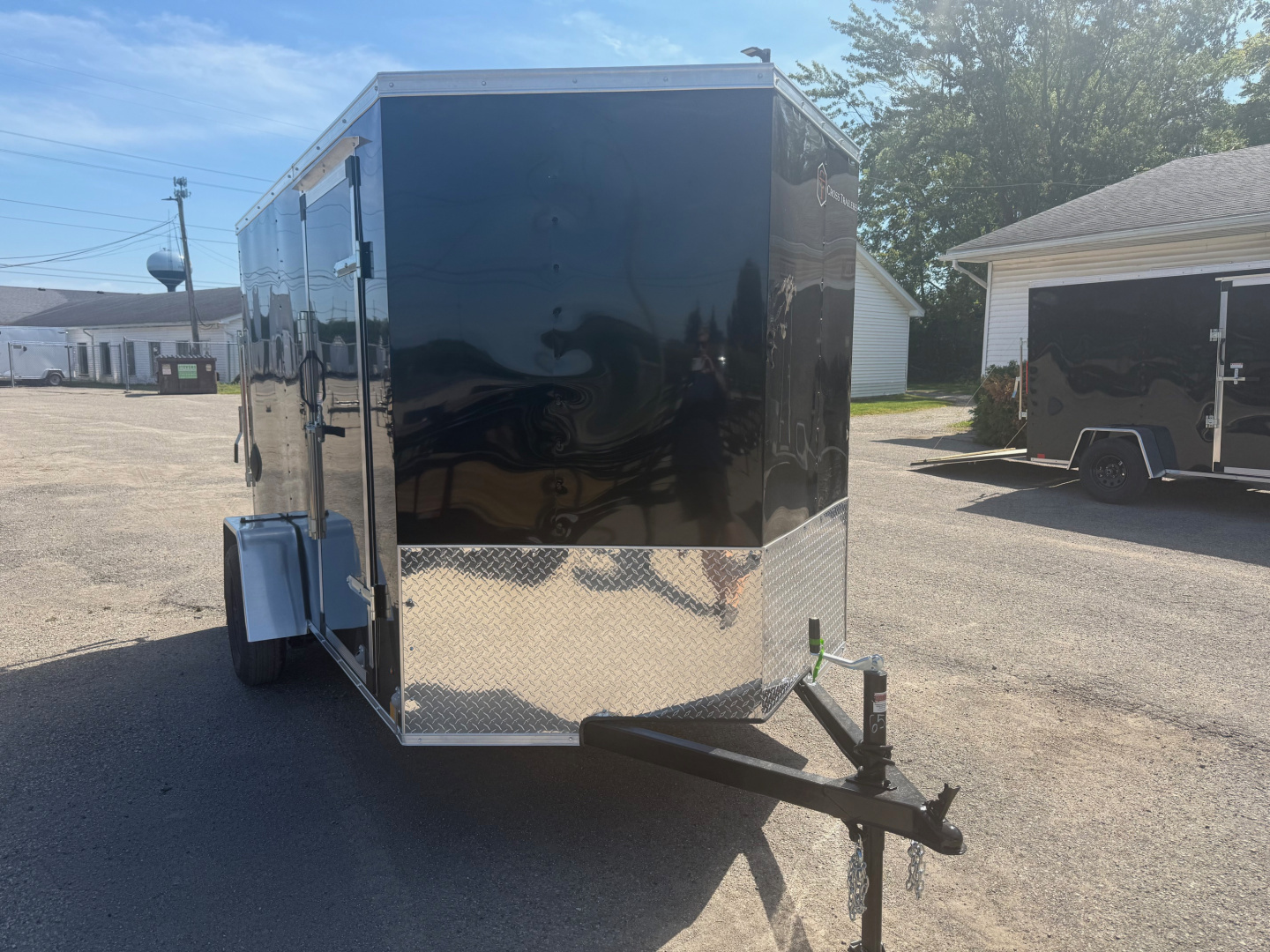 New 2025 6 x 10 Enclosed Cross Trailers Beta Cargo / Enclosed Trailer With Spare Tire and Ramp Door