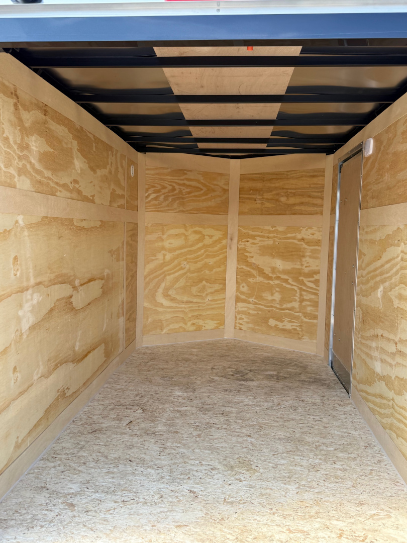 New 2025 6 x 10 Enclosed Cross Trailers Beta Cargo / Enclosed Trailer With Spare Tire and Ramp Door