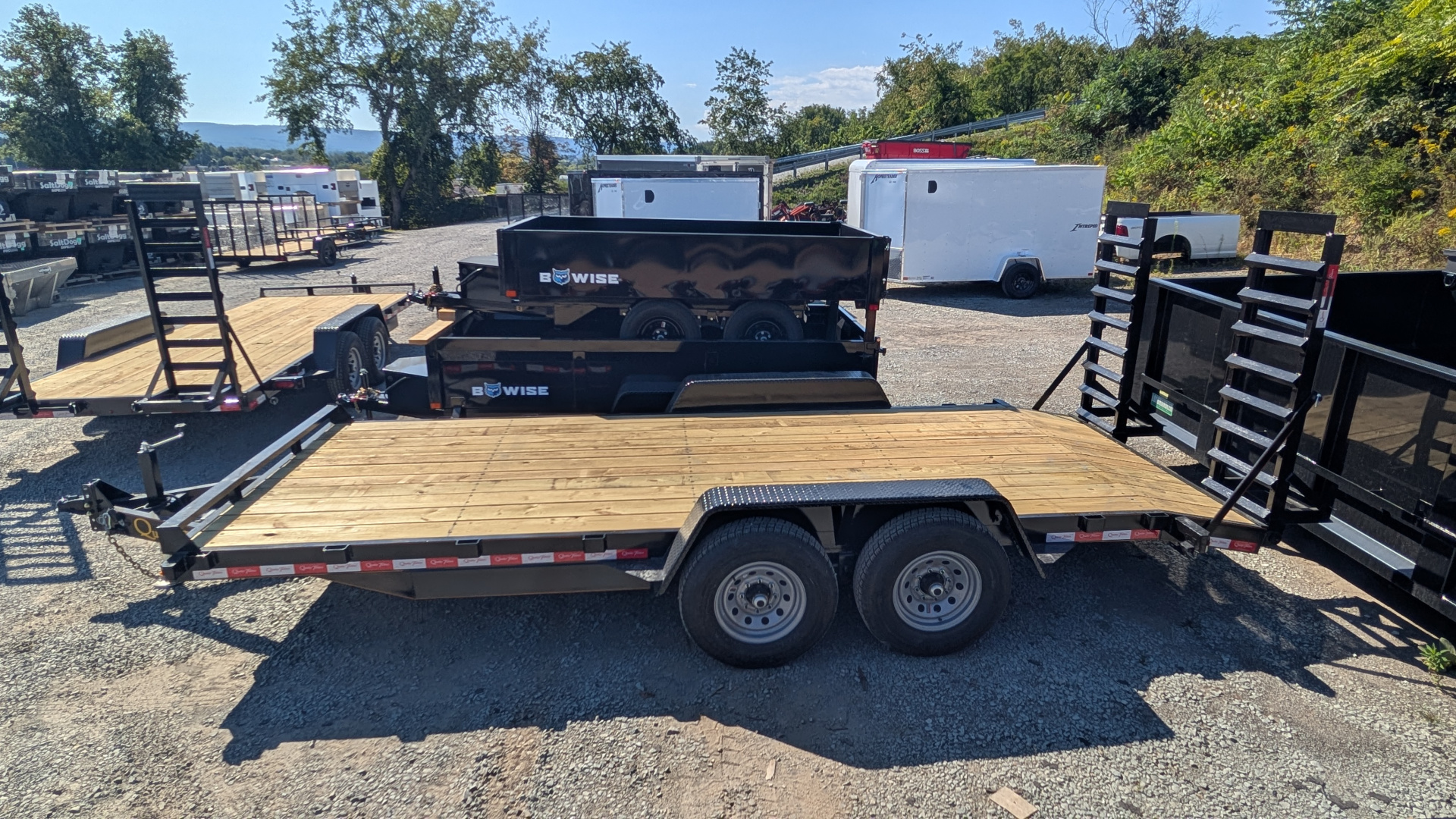 New 2026 Quality Trailers 18' General Duty Equipment Trailer w/ Stand Up Ramps