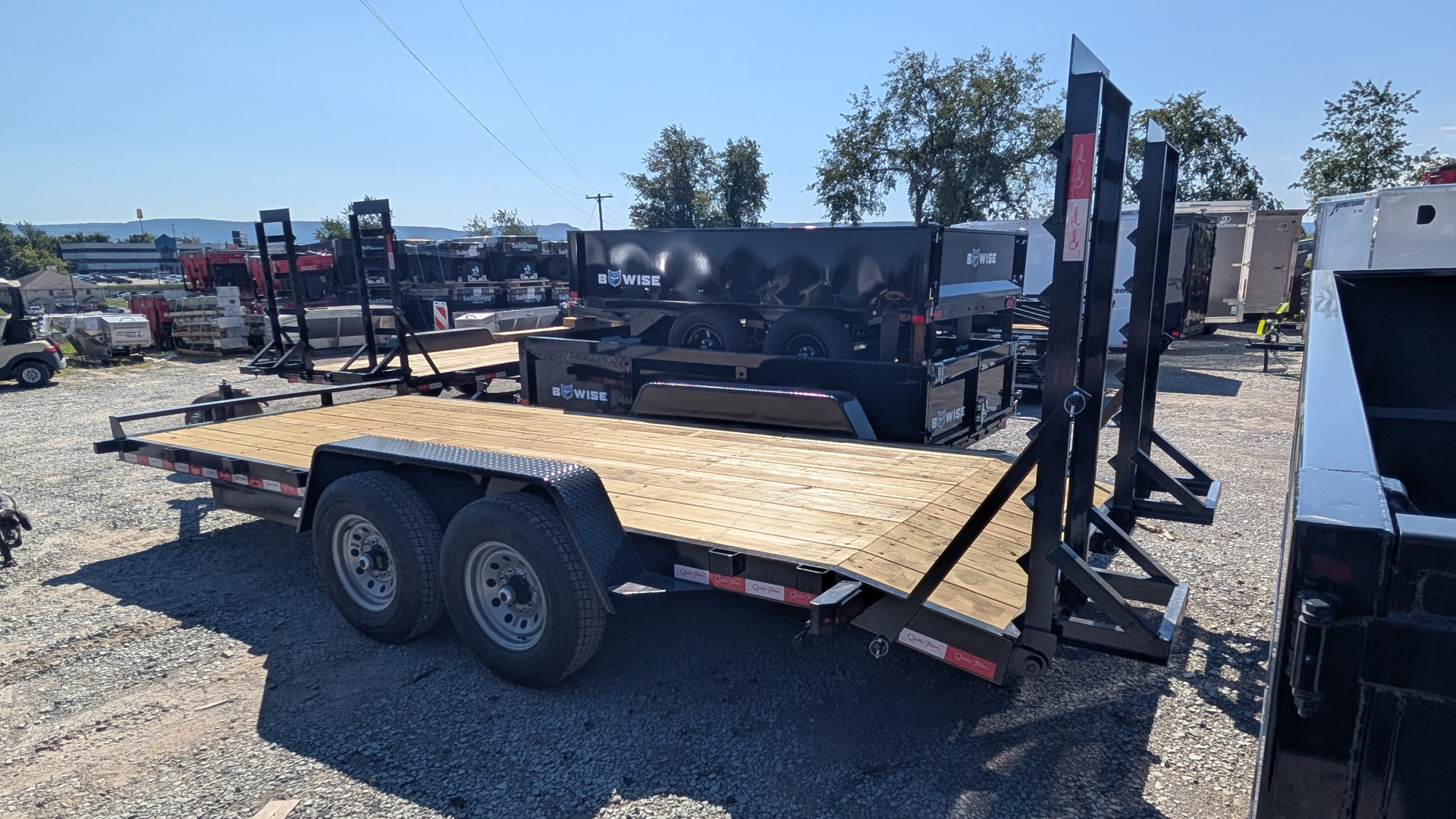 New 2026 Quality Trailers 18' General Duty Equipment Trailer w/ Stand Up Ramps