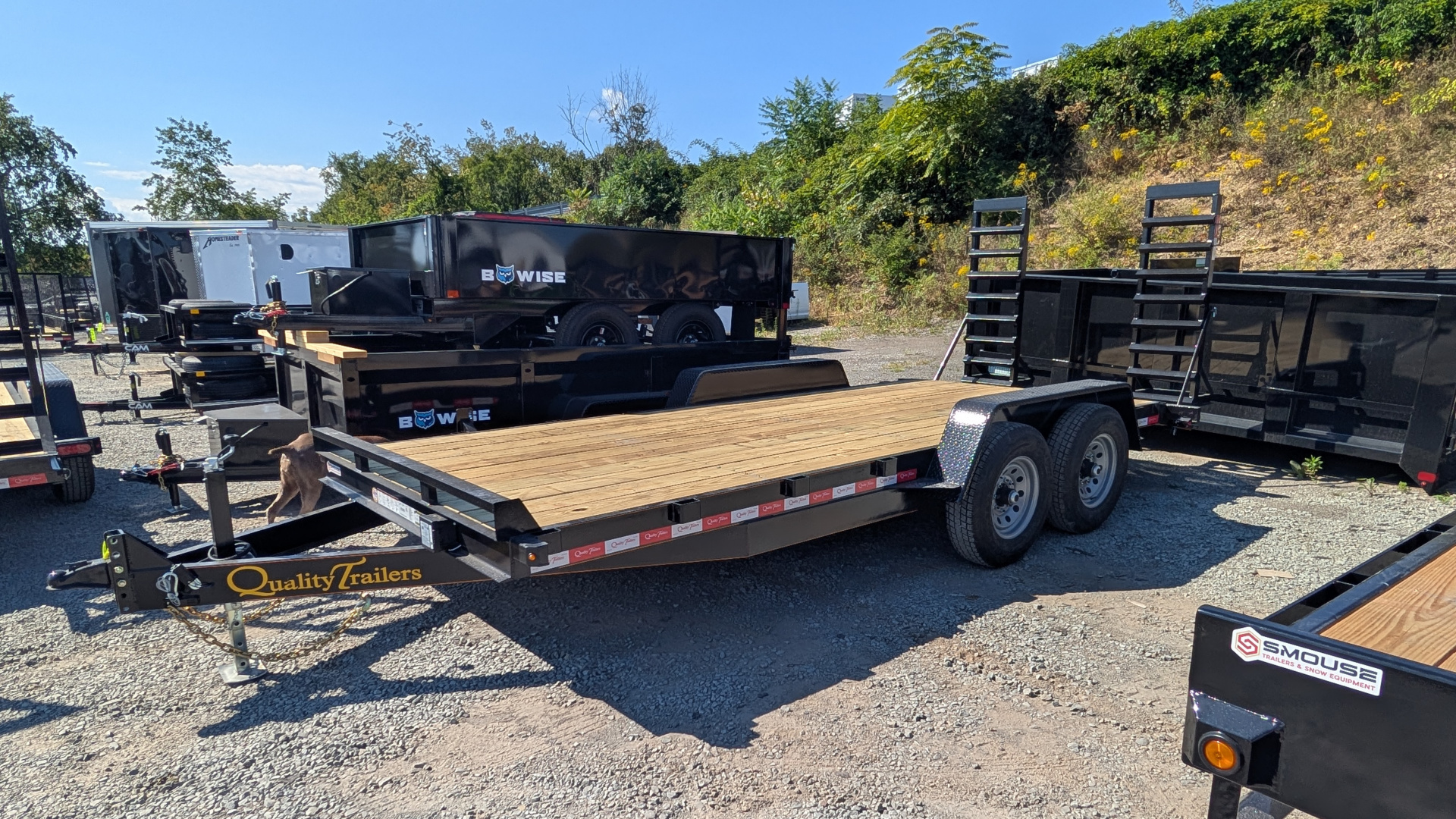 New 2026 Quality Trailers 18' General Duty Equipment Trailer w/ Stand Up Ramps