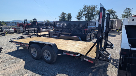 New 2026 Quality Trailers 18' General Duty Equipment Trailer w/ Stand Up Ramps