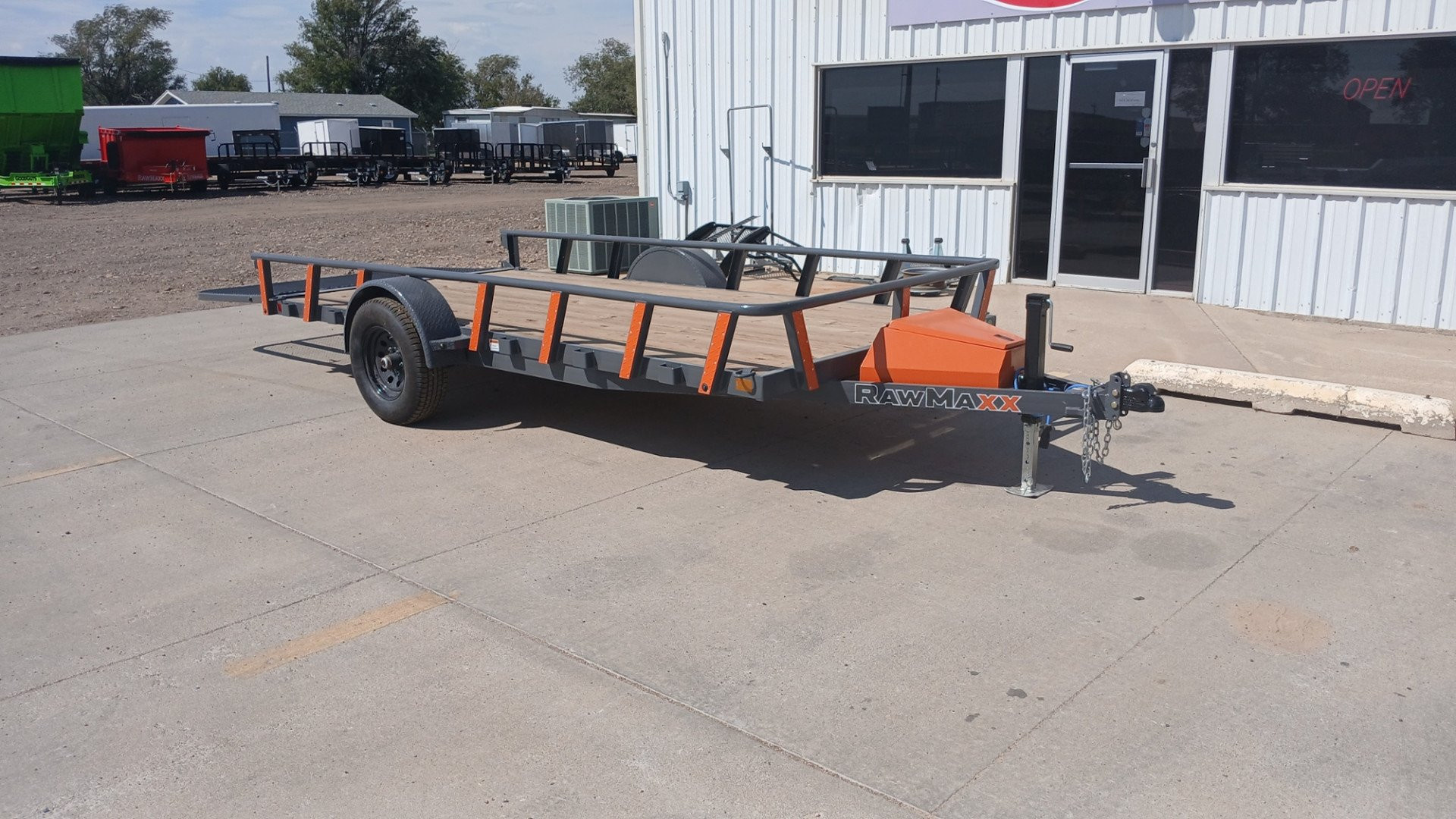 New 2026 RawMaxx UTX14'X77" 5200 LB Brake Axle Utility Trailer