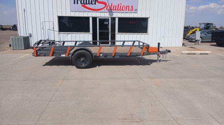 New 2026 RawMaxx UTX14'X77  5200 LB Brake Axle Utility Trailer