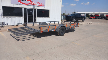 New 2026 RawMaxx UTX14'X77" 5200 LB Brake Axle Utility Trailer